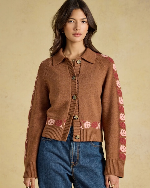 New In - Joules Cowboy Collared Cardigan
