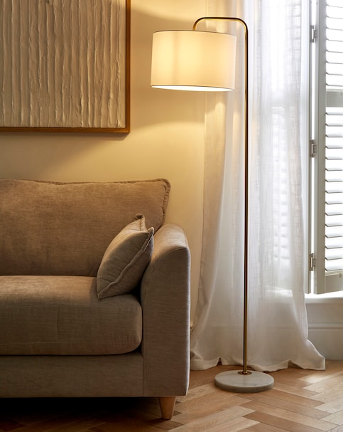 Gallow Marble Base Floor Lamp
