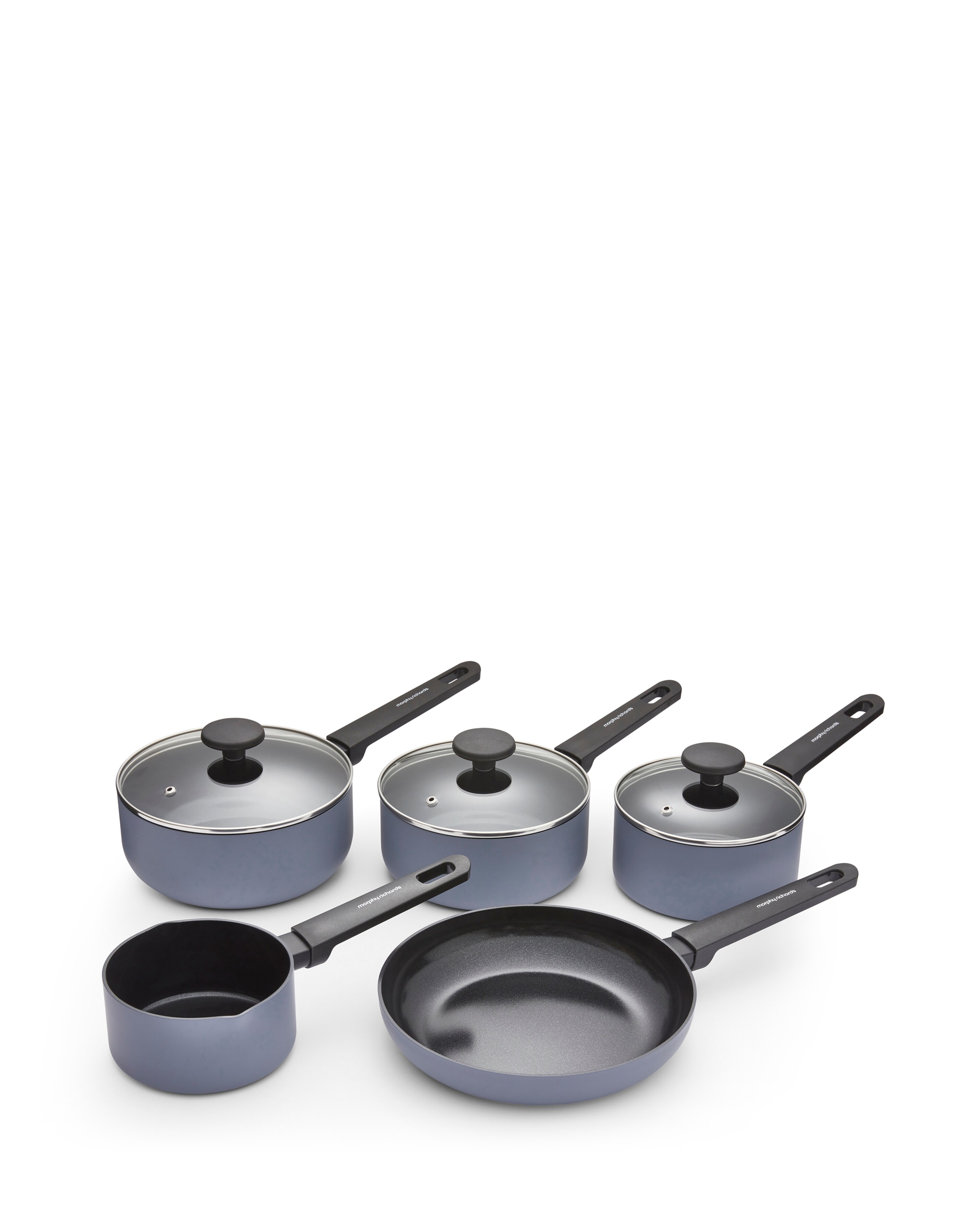 Morphy Richards Grey 5 PC Pan Set