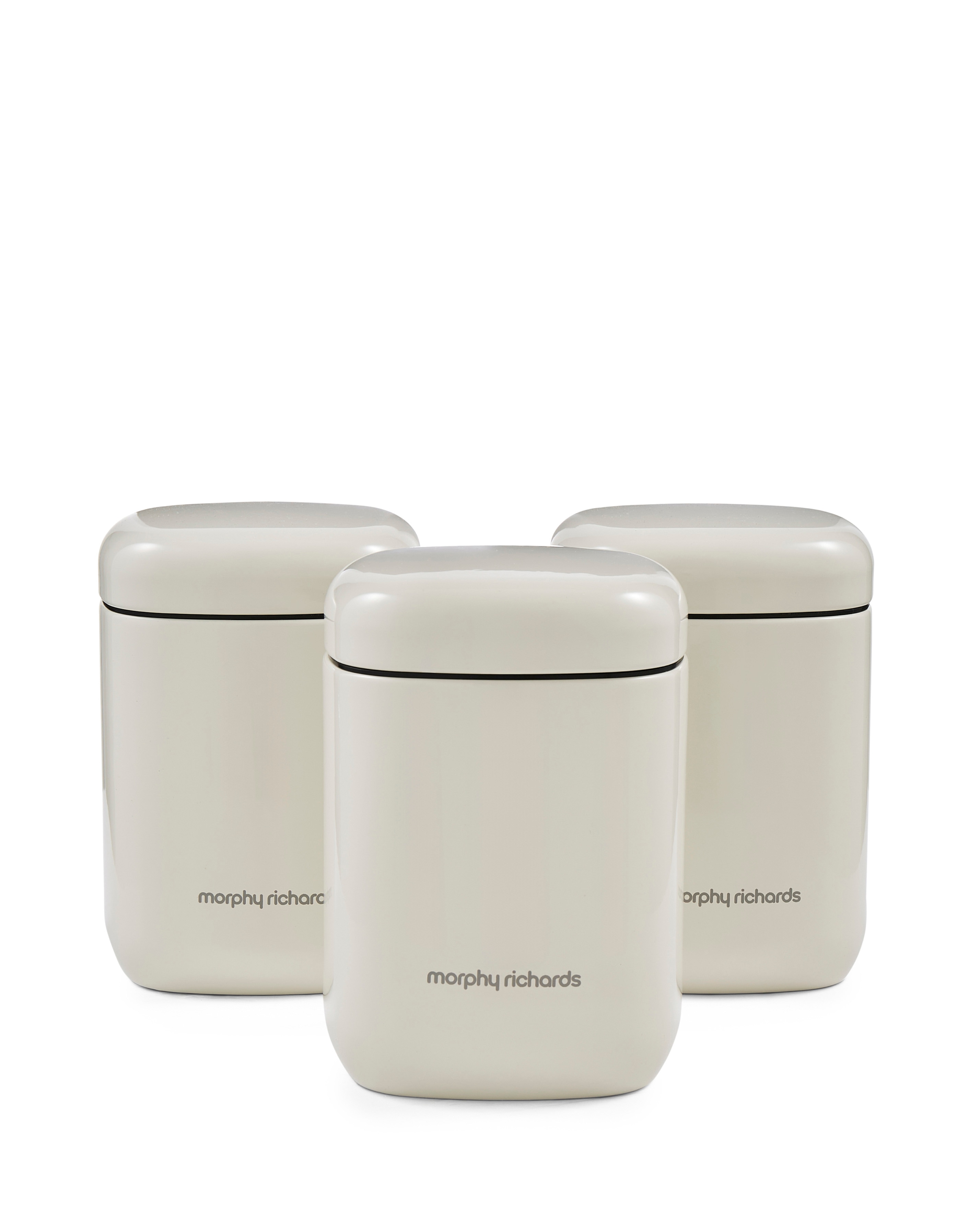 New In - Morphy Richards 3 Canisters - Cream