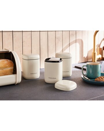 Morphy Richards Set of 3 Canisters - Cream