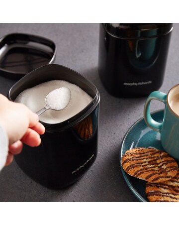 Morphy Richards Set of 3 Canisters - Black