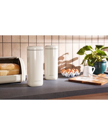 Morphy Richards Set of 2 Large Canisters - Cream