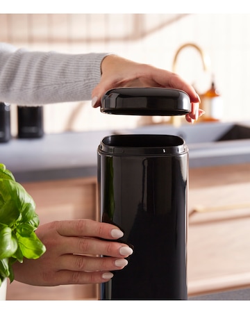 Morphy Richards Set of 2 Large Canisters - Black