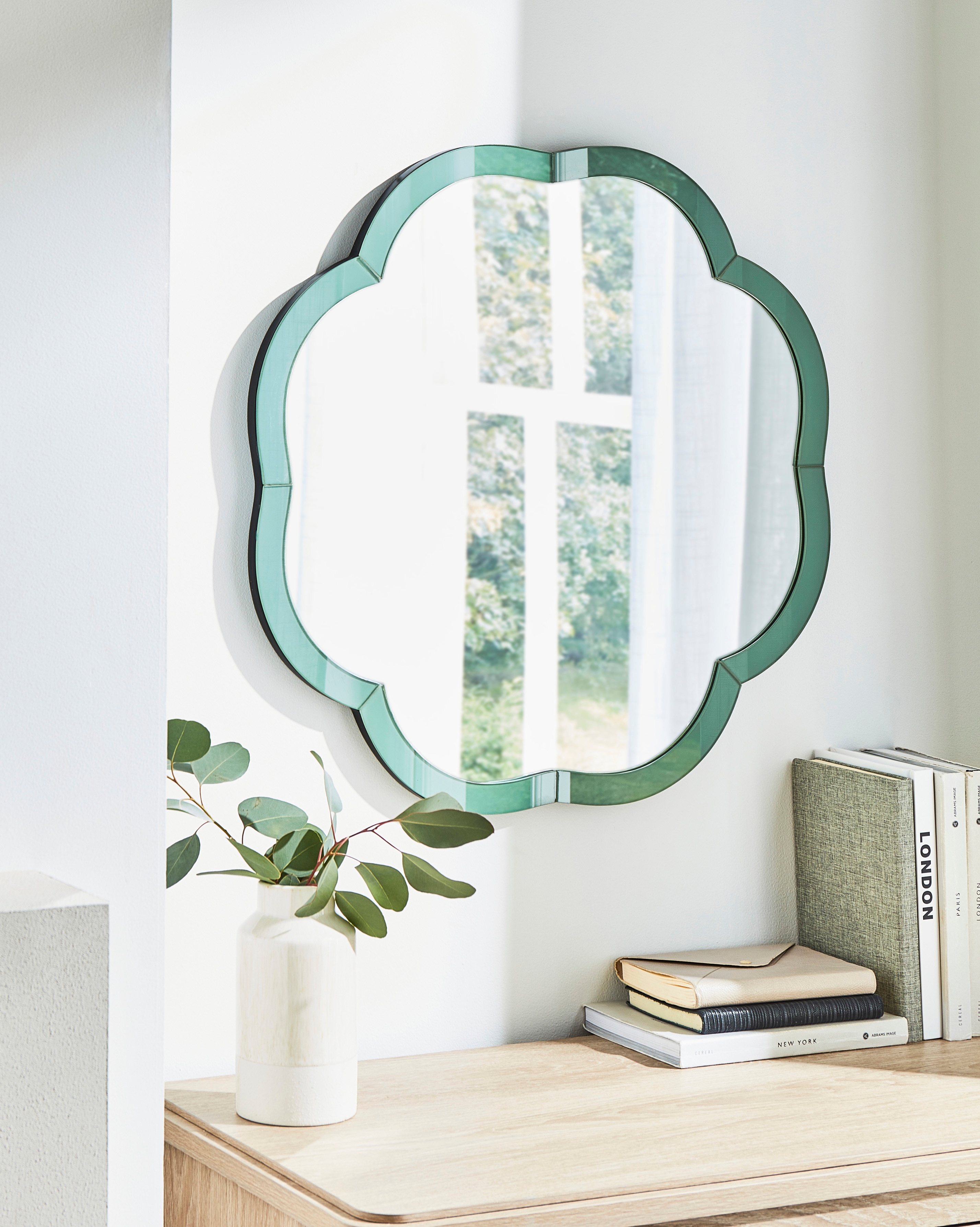Julipa Coloured Glass Wall Mirror