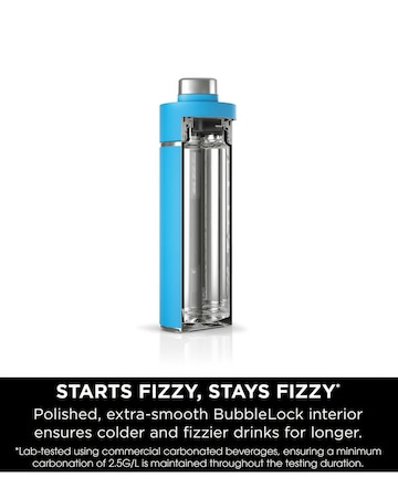 Ninja Thirsti Carbonated 700ml 24oz Bottle with Carbonation Lid in Tropical Blue