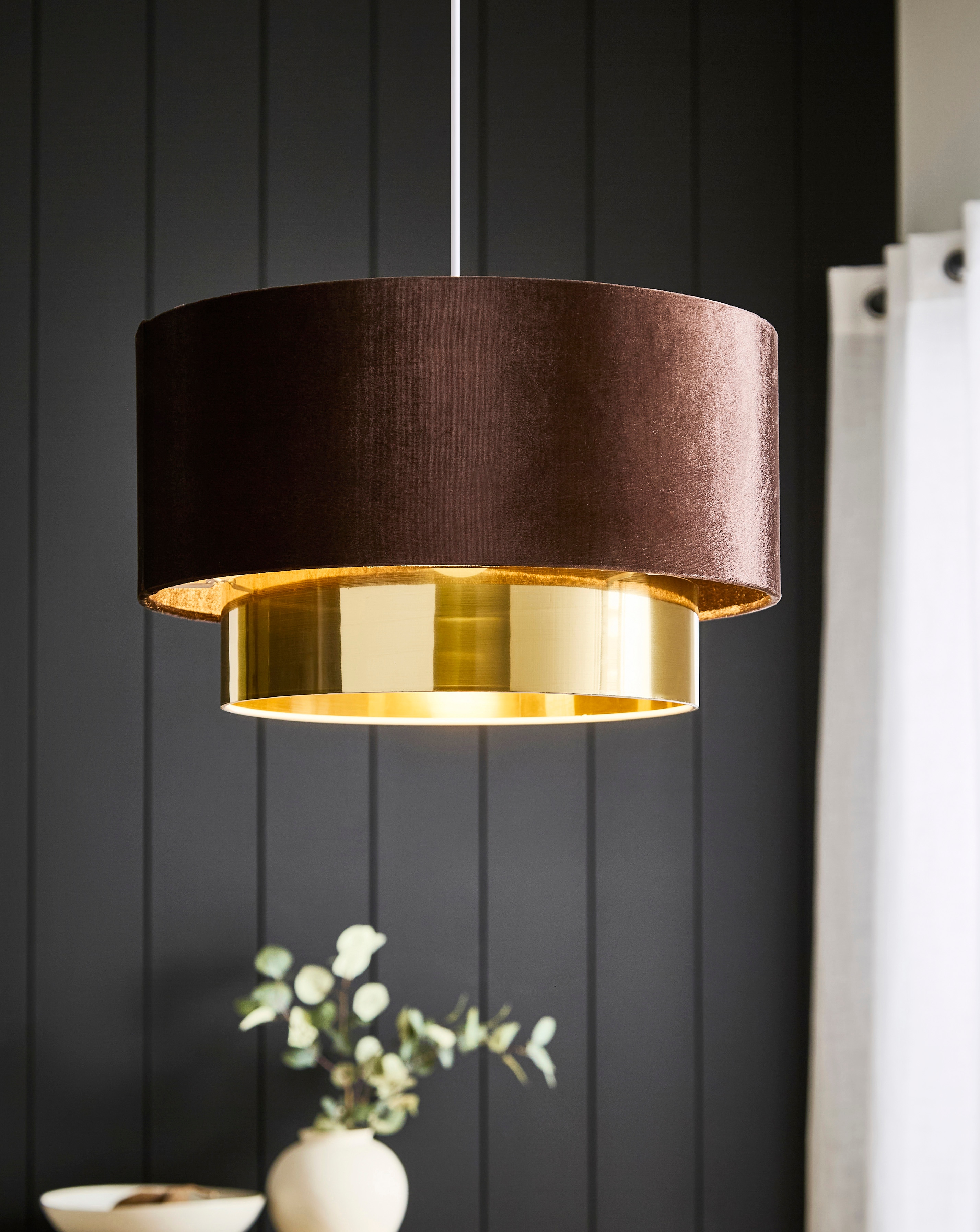 New In - Melody Velvet Tiered 40cm Shade