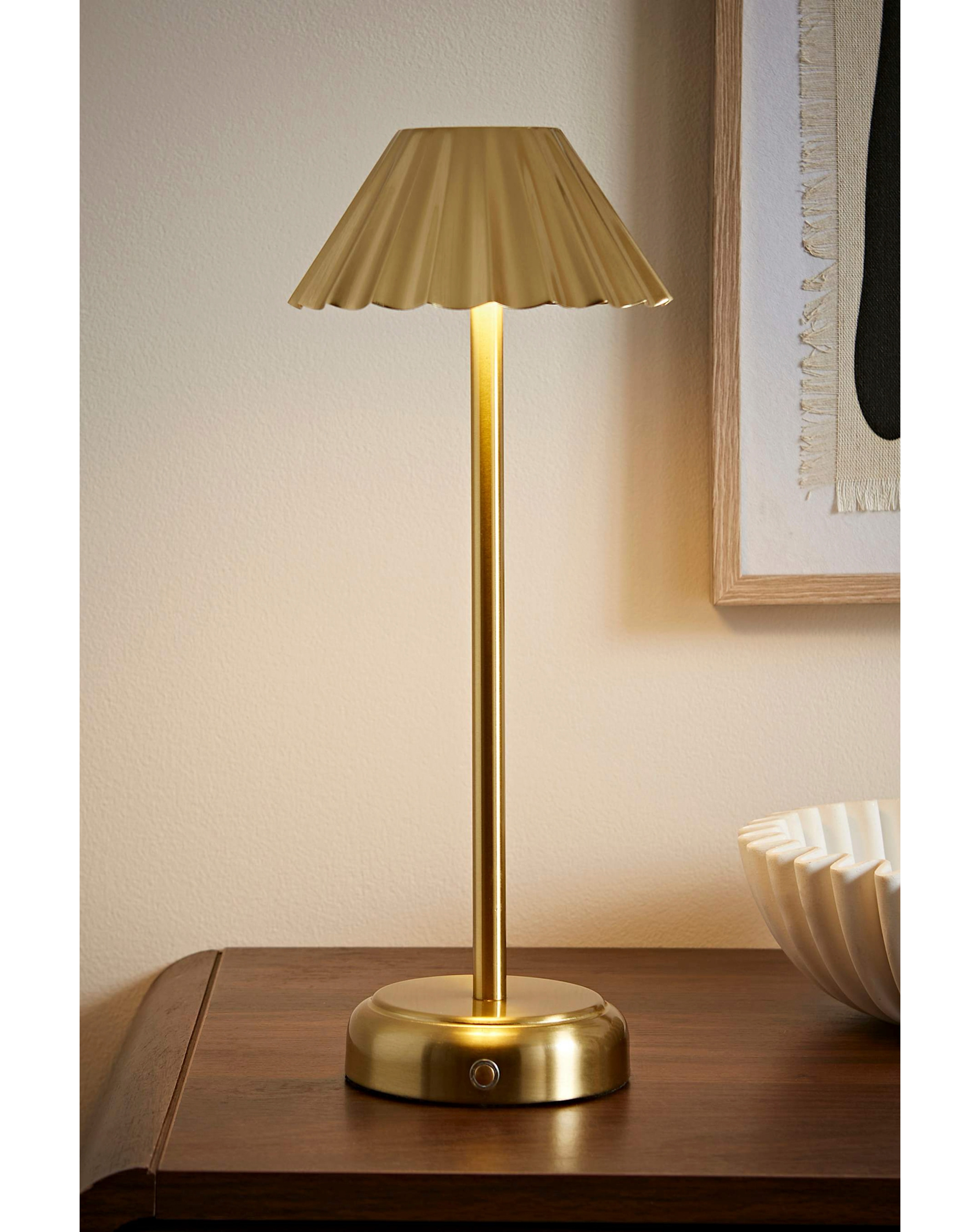 Avery Gold Rechargeable Table Lamp