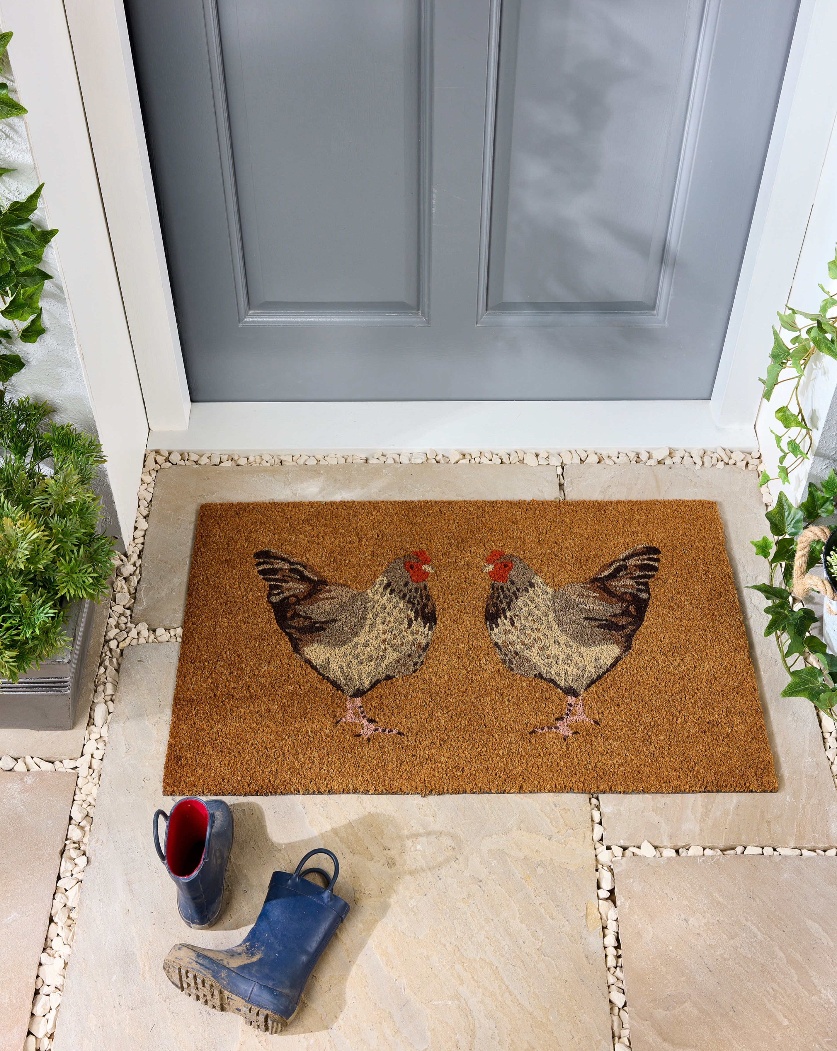 My Mat Chickens Coir Doormat