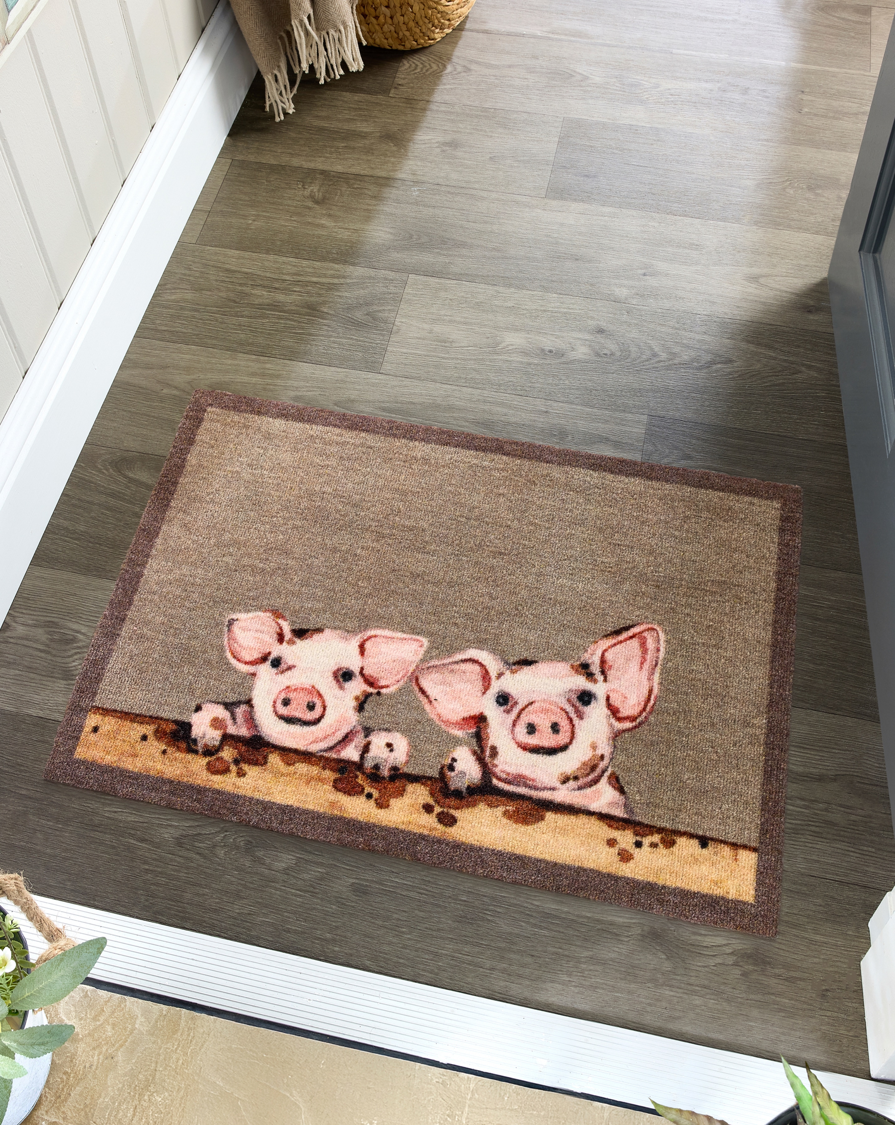 New In - My Mat Nylon Indoor Piglets Doormat