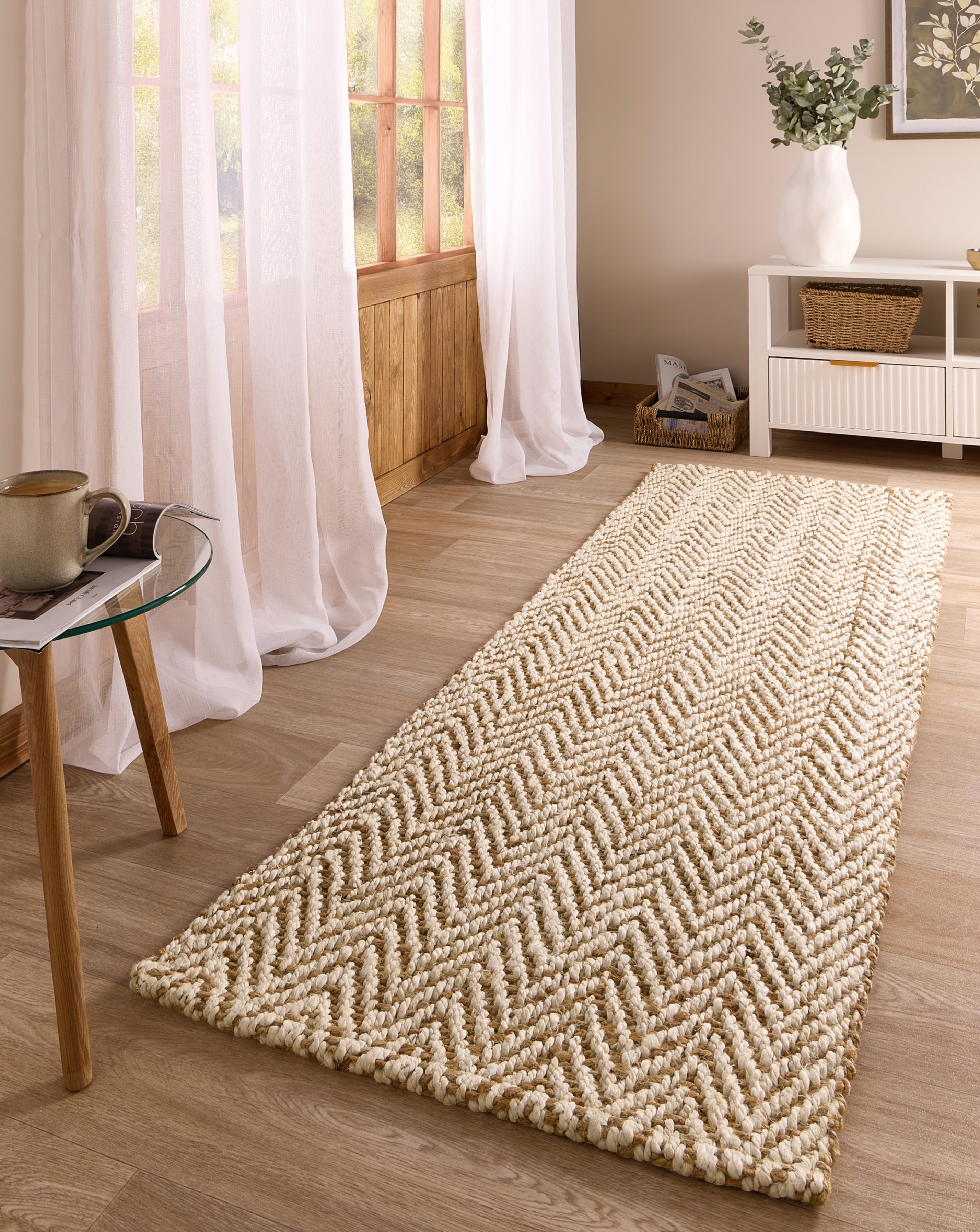 Jute Herringbone Runner