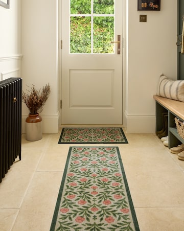 My Mat Nylon Indoor Pattern Botanical Runner