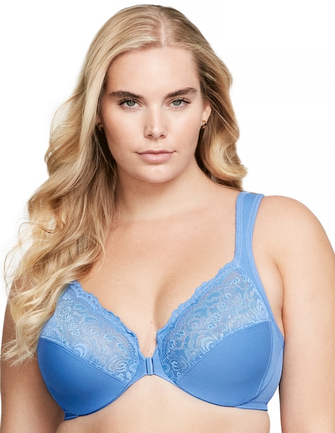 Glamorise Plus Size WonderWire Front-Fastening Bra 1245