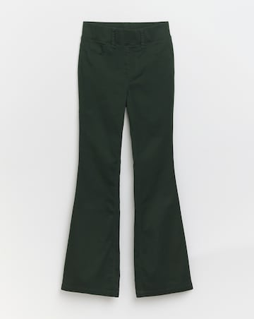 Khaki Flare Leg Jegging