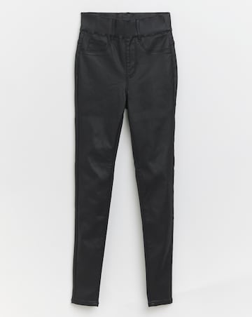Black Coated Skinny Jeggings