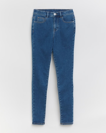 Mid Wash Skinny Cosy Feel Soft Stretch Jeans