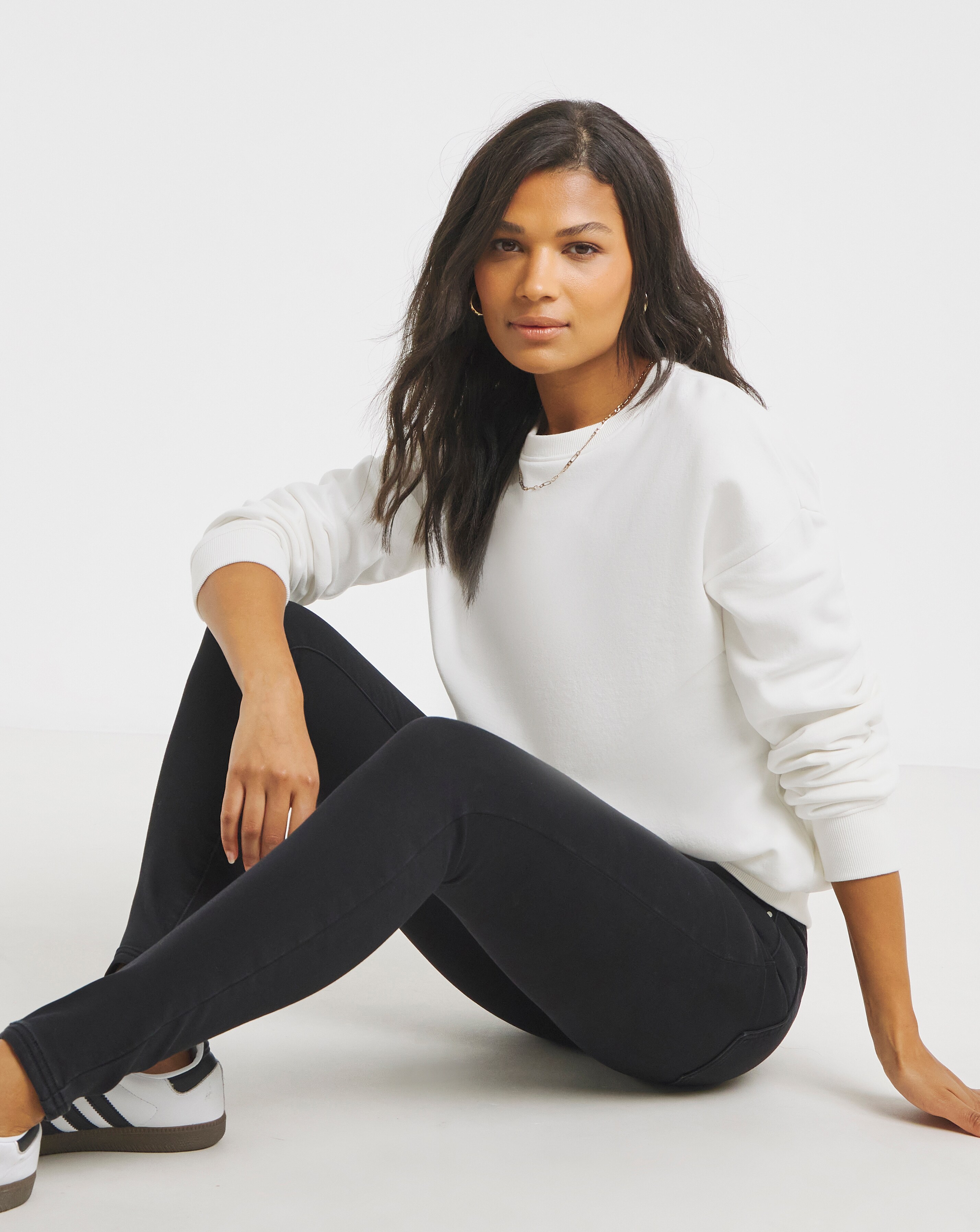 Black Fleece Lined Cosy Warm Feel Soft Stretch Skinny Jeans