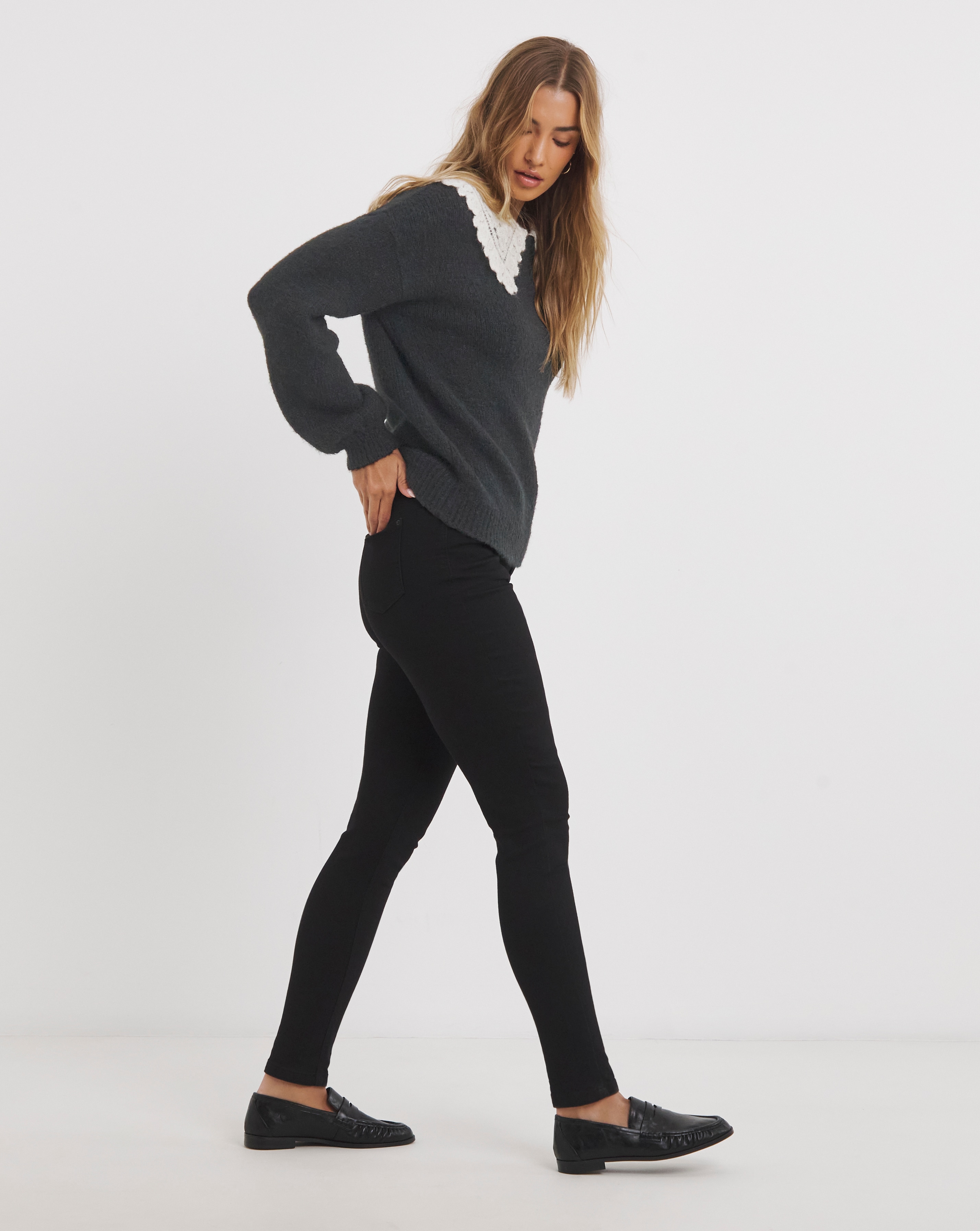 New In - Super Stretch Denim Black Skinny Jeans