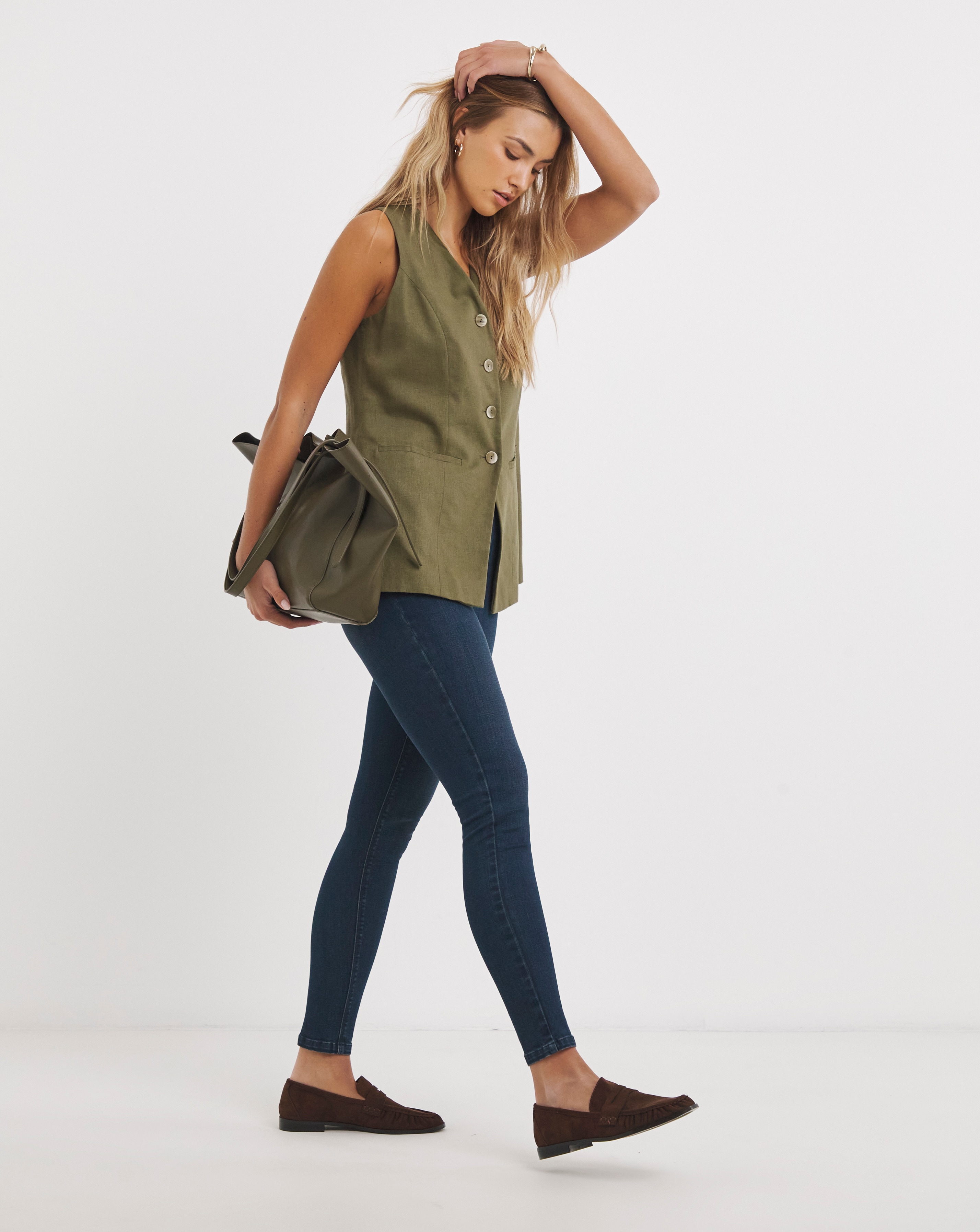 New In - Super Stretch Denim Indigo Skinny Jeans