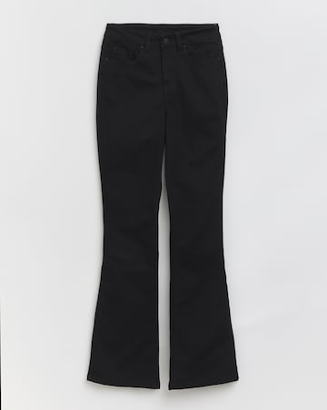 Super Stretch Black Flared Jeans