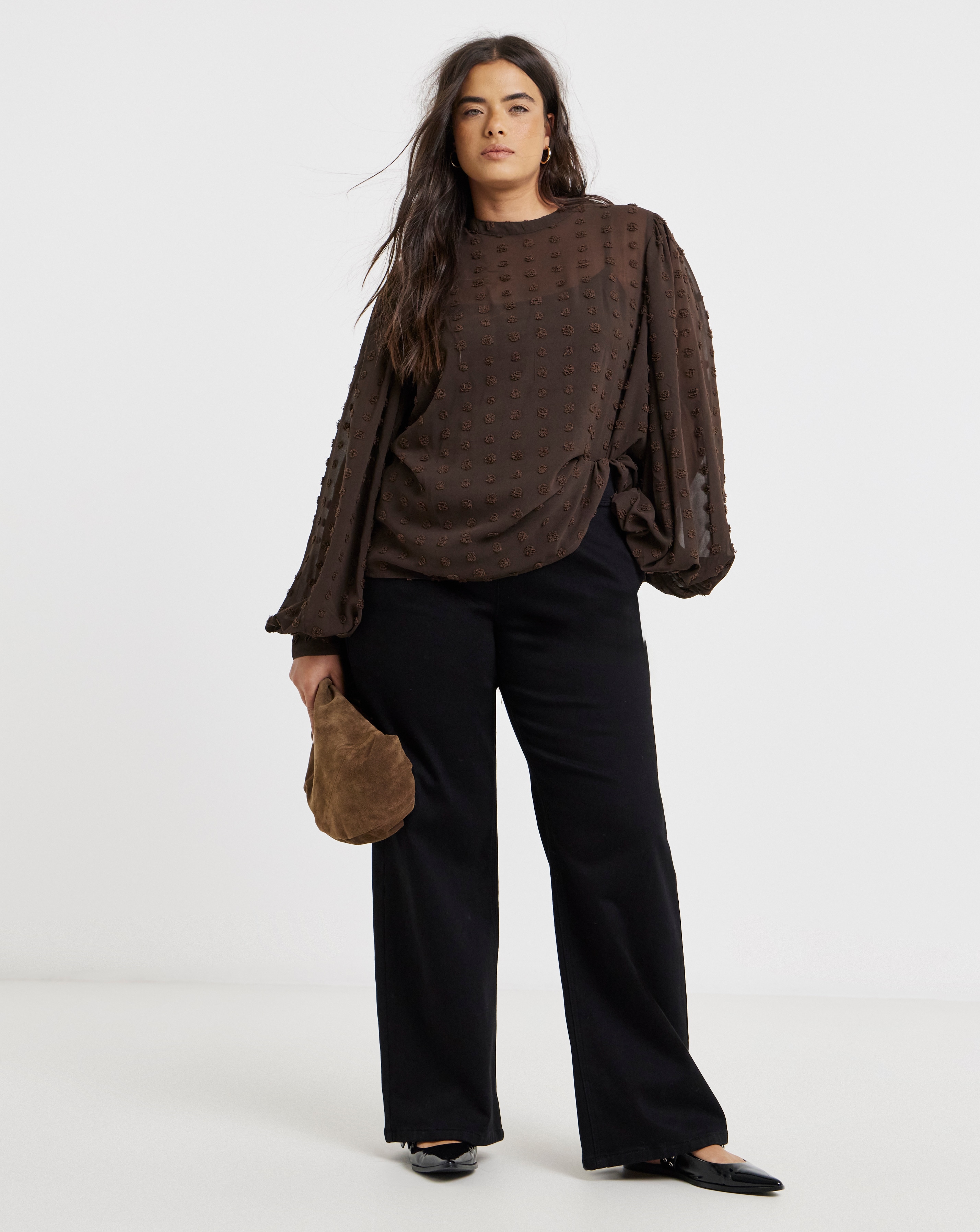 Black Cosy Weekender Wide Leg Jegging