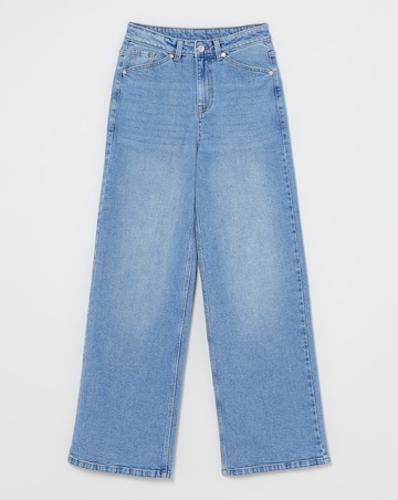 Light Wash 99/1 Slouchy Wide Leg Jeans