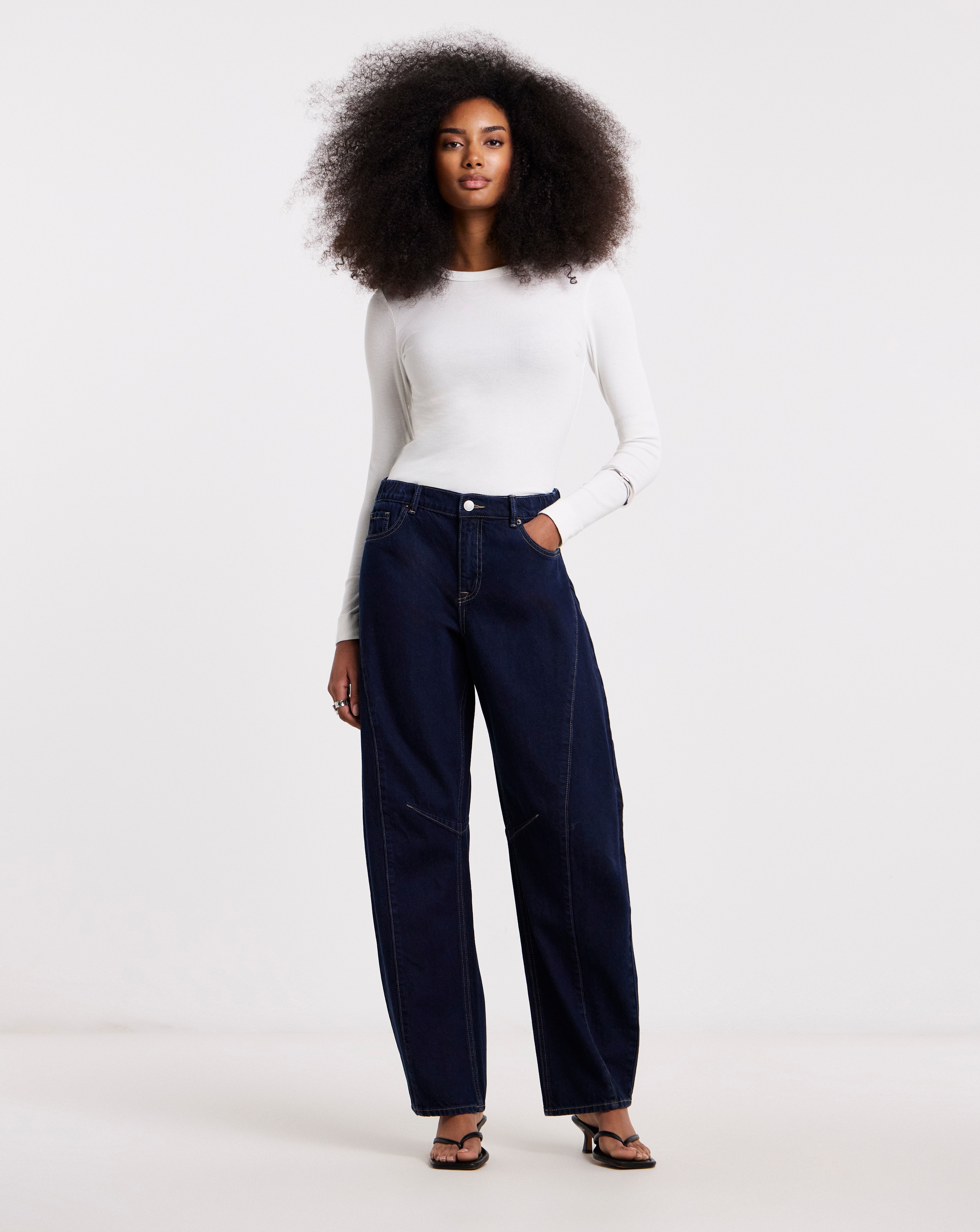 Simply Be Voluminous Barrel Leg Jeans