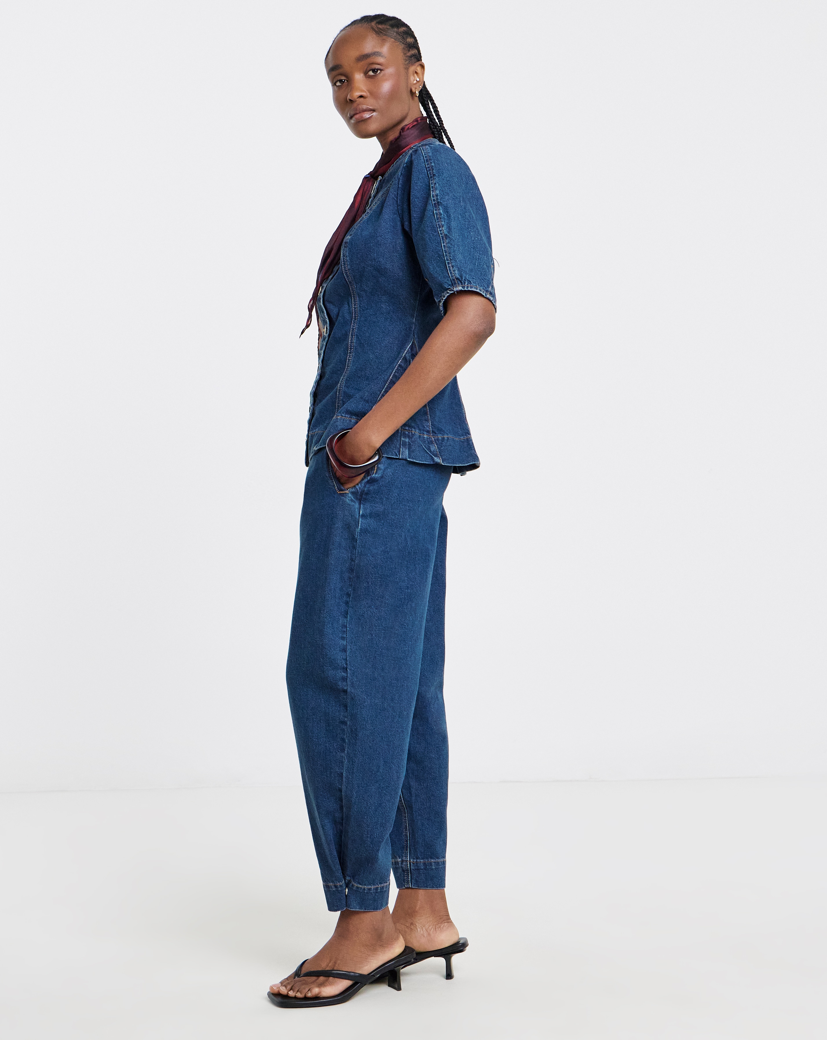 Simply Be Tapered Adjustable Hem Jean