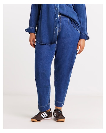 Simply Be Popper Detail Peg Leg Jeans