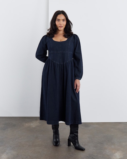 New In - Denim Midaxi Picnic Dress