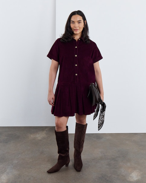 New In - Cord Mod Dress