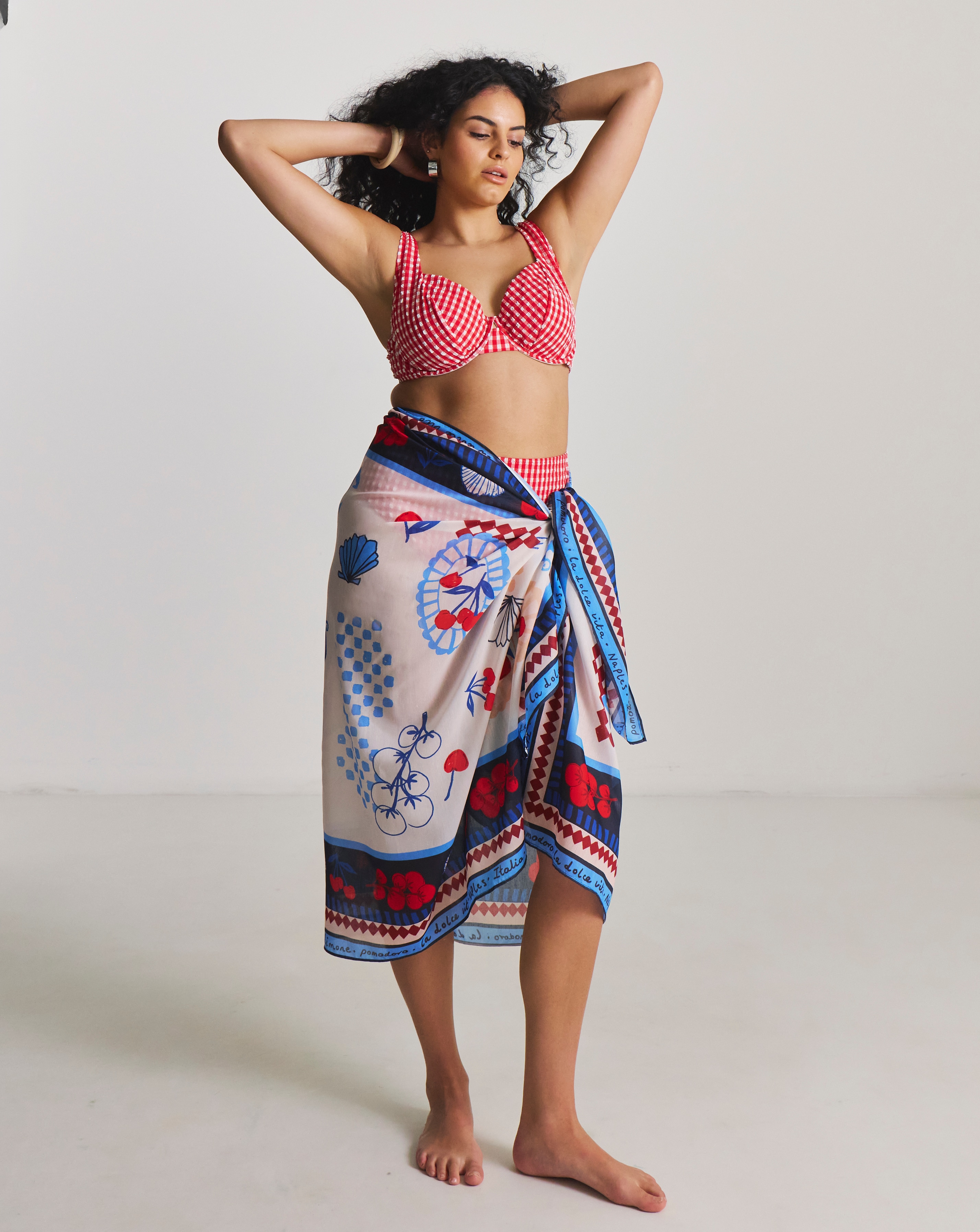 New In - Dolce Vita Print Beach Sarong