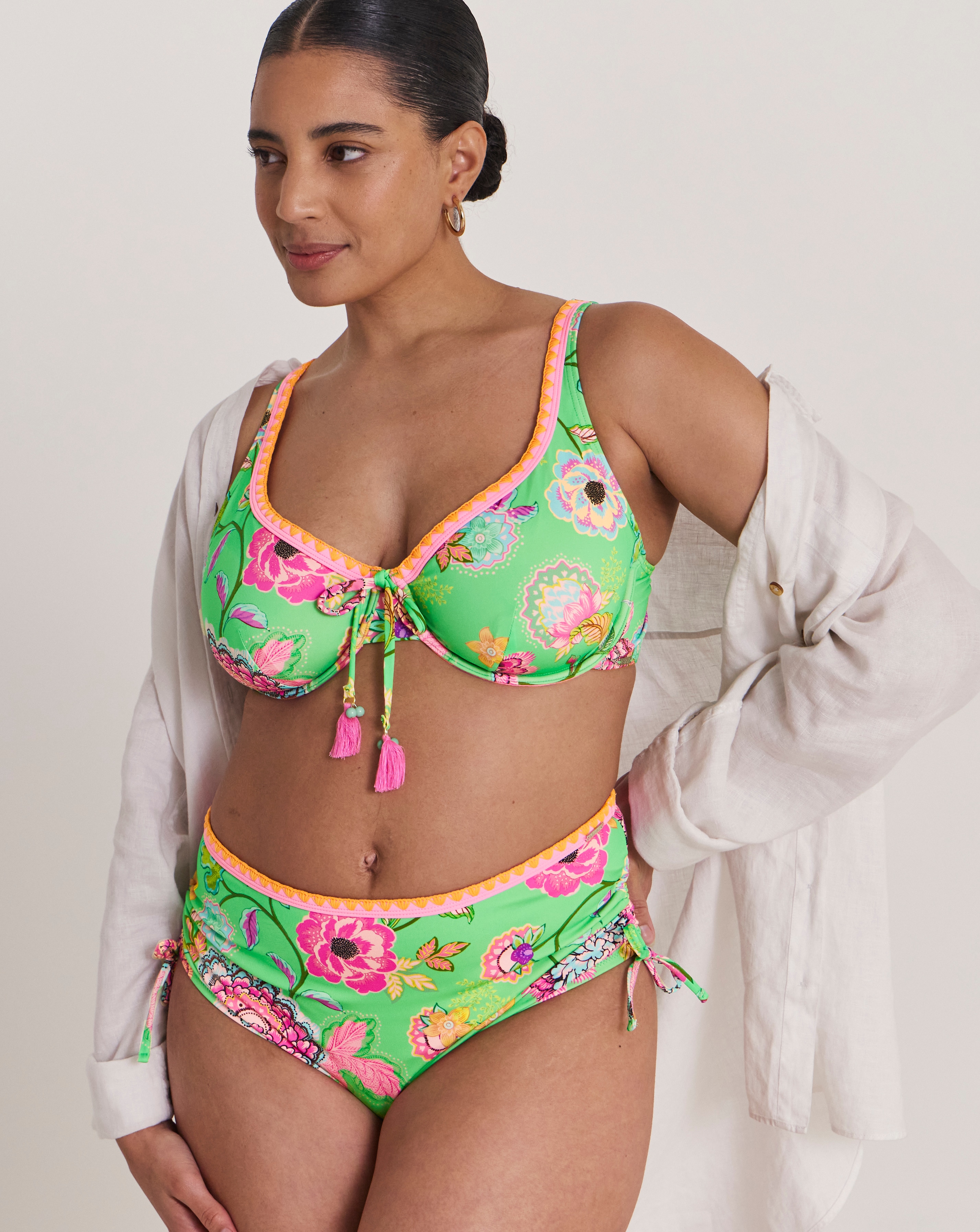 Adjustable Leg Bikini Shorts