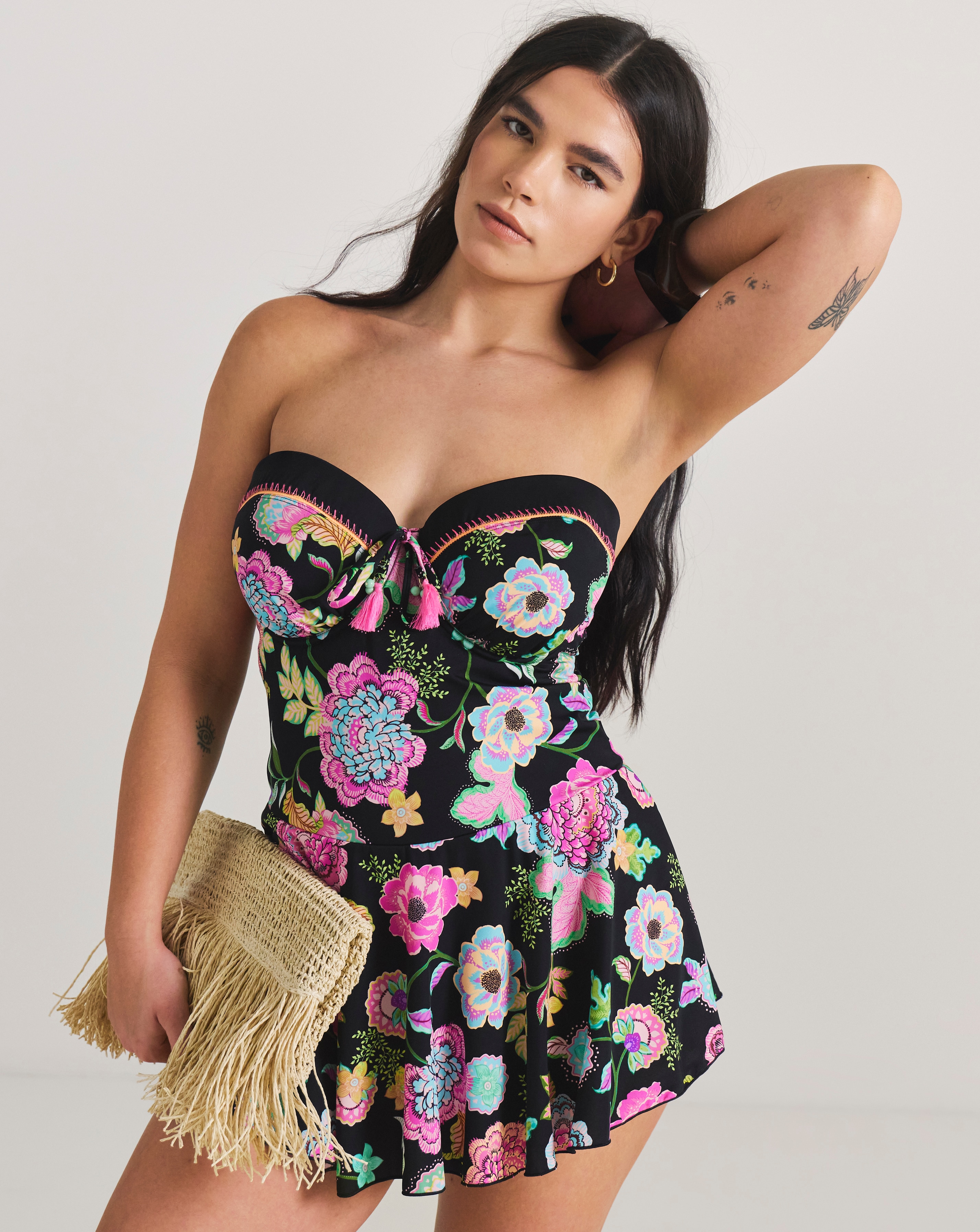 New In - Underwired Bandeau Swimdress