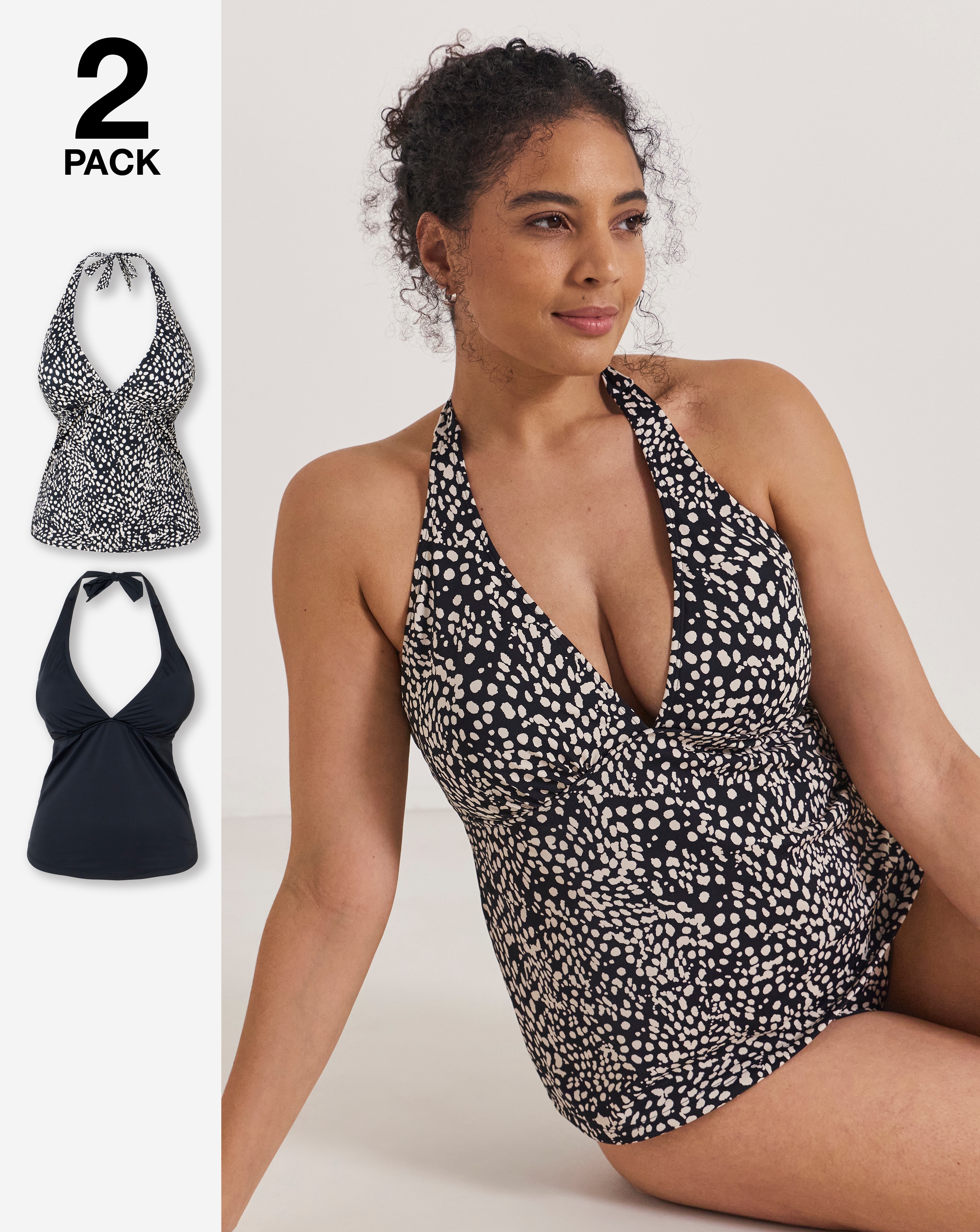 New In - Value 2 Pack Tankini Tops