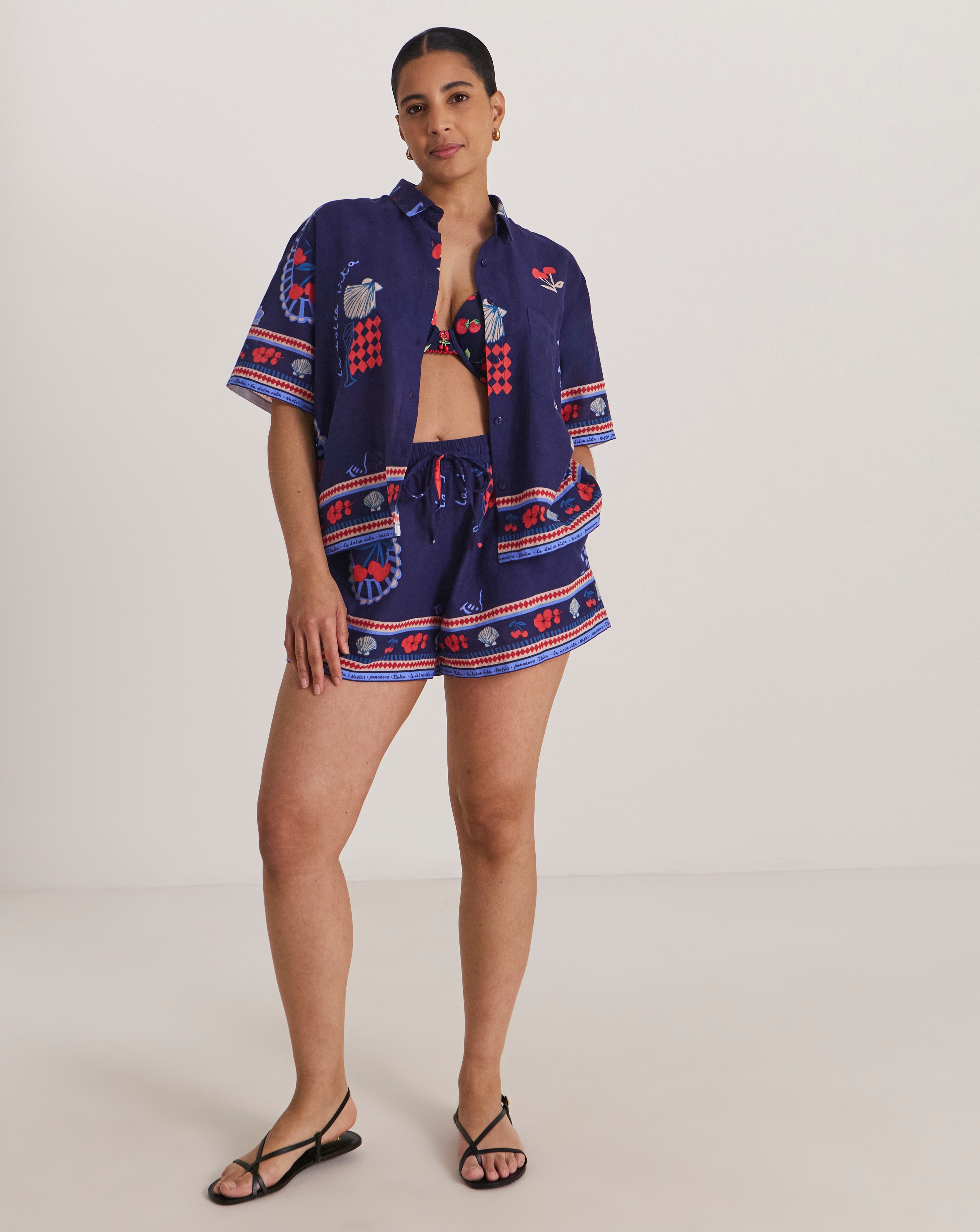 New In - Dolce Vita Beach Shirt and Short Co-ord