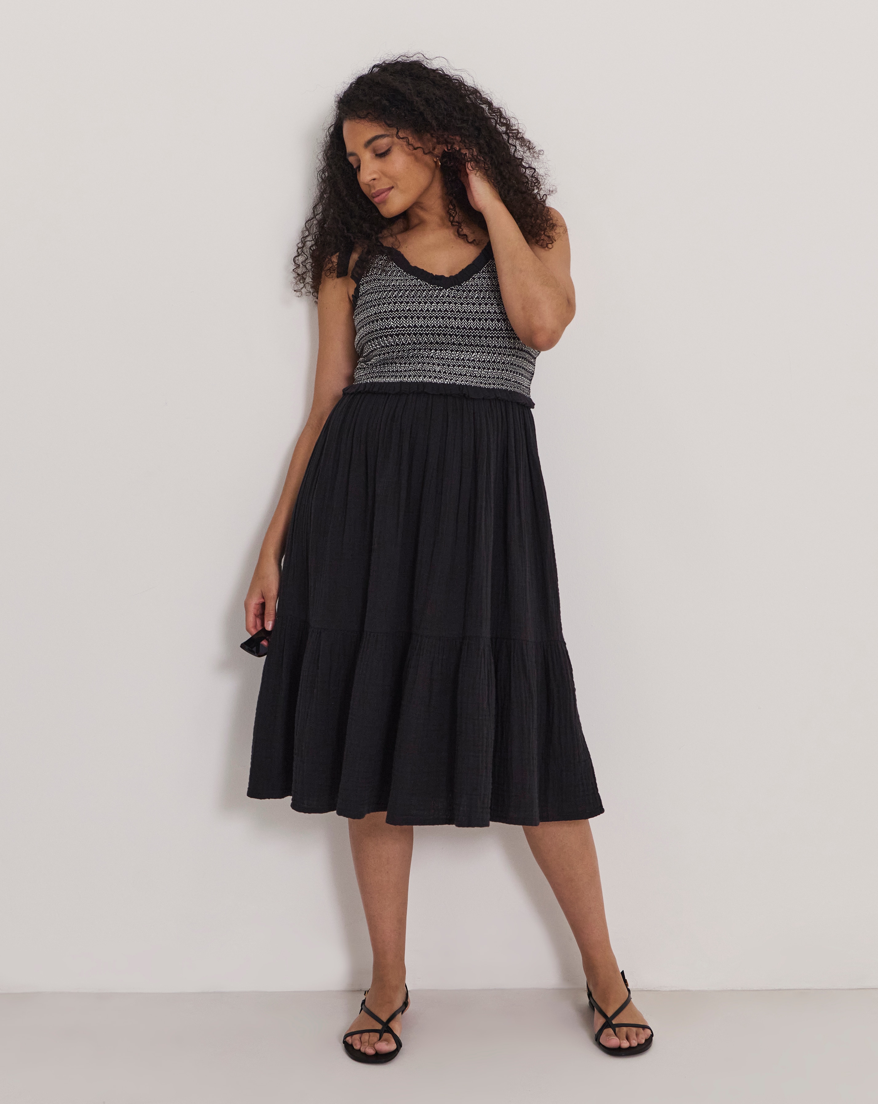 New In - Shirred Beach Dress