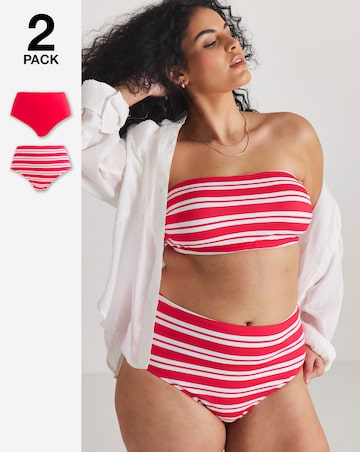 Value 2 Pack Value High Leg Bikini Bottoms