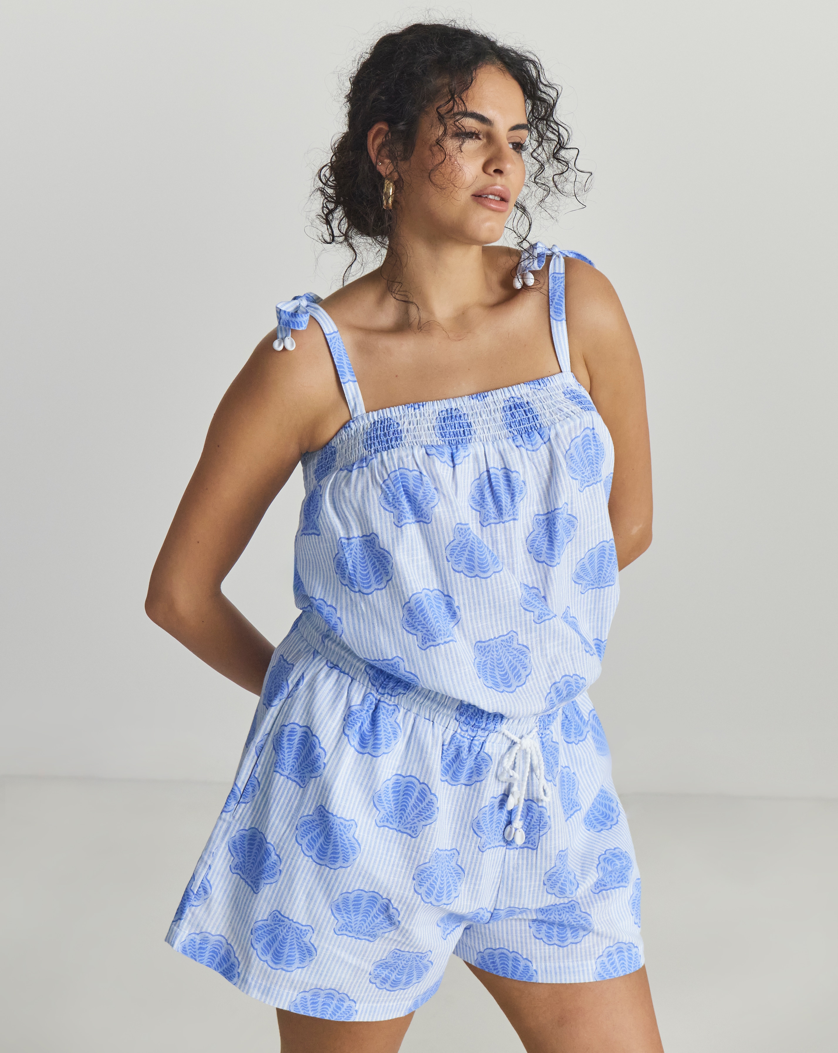 New In - Shell Print Playsuit