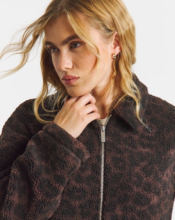 Sweaty Betty Plush Collared Printed Fleece