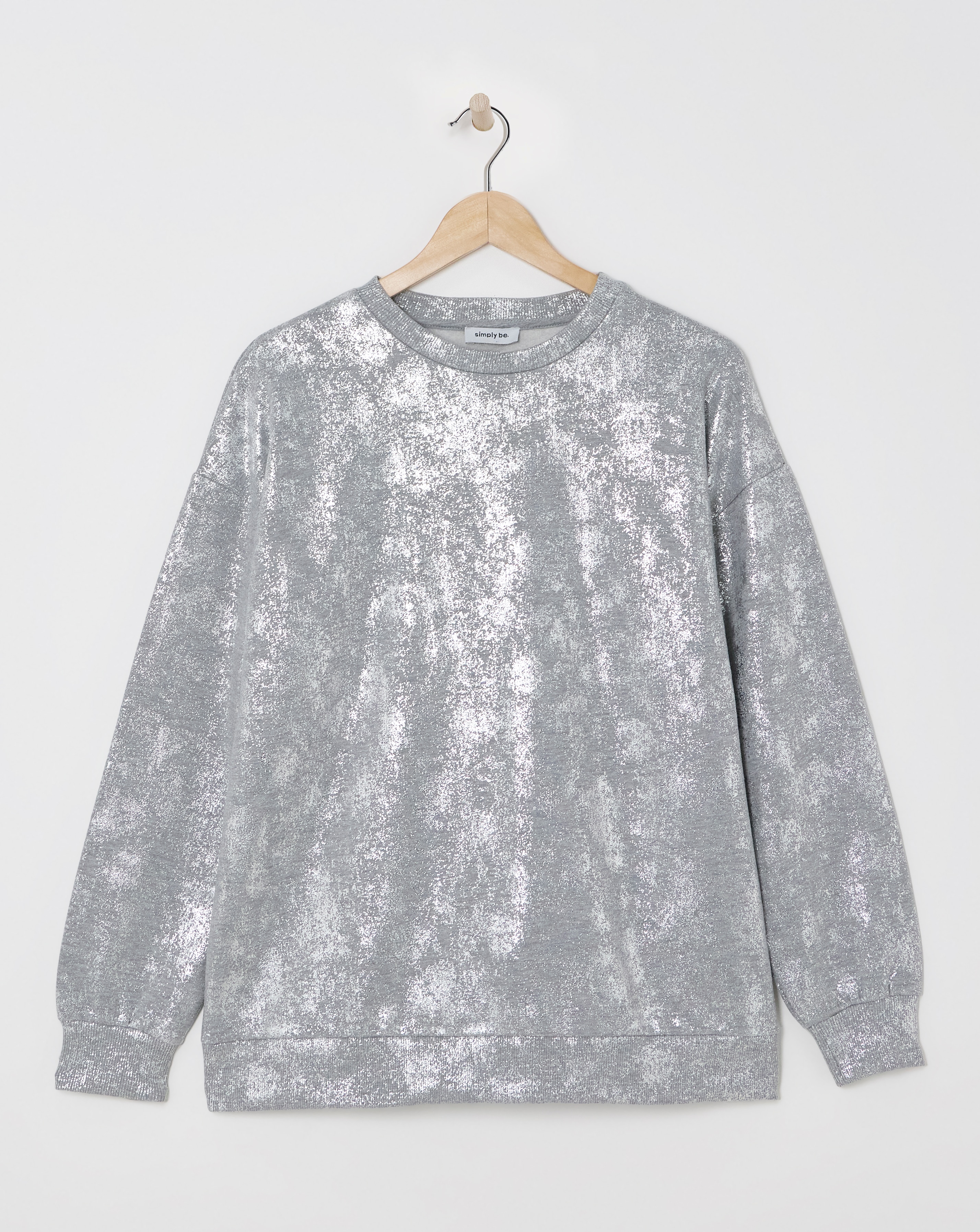 Distressed Foil Sweatshirt