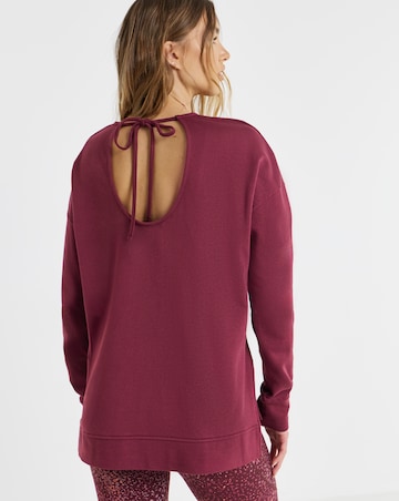 Sweaty Betty After Class Open Back Tie Sweatshirt