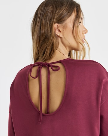 Sweaty Betty After Class Open Back Tie Sweatshirt