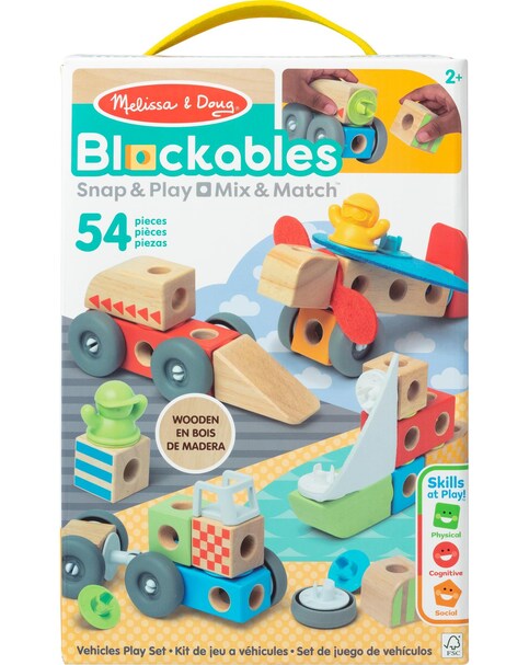 New In - Melissa & Doug Blockables Vehicles