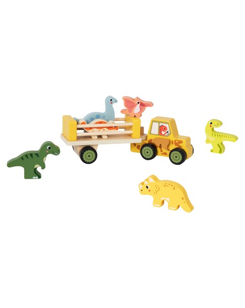 New In - Wooden Dinosaur Jeep
