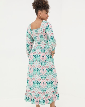 FatFace Adele Mirrored Paisley Midi Dress