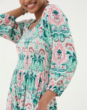 FatFace Adele Mirrored Paisley Midi Dress