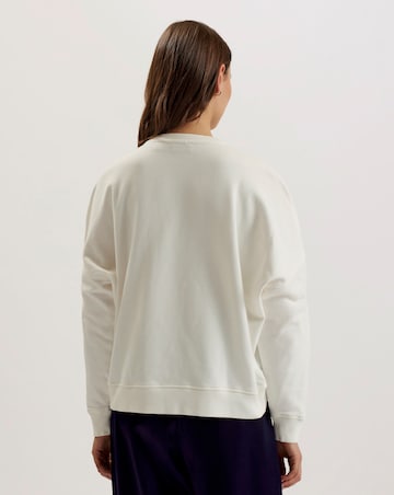 Ted Baker Rondha Embroidered Cut Out Sweatshirt