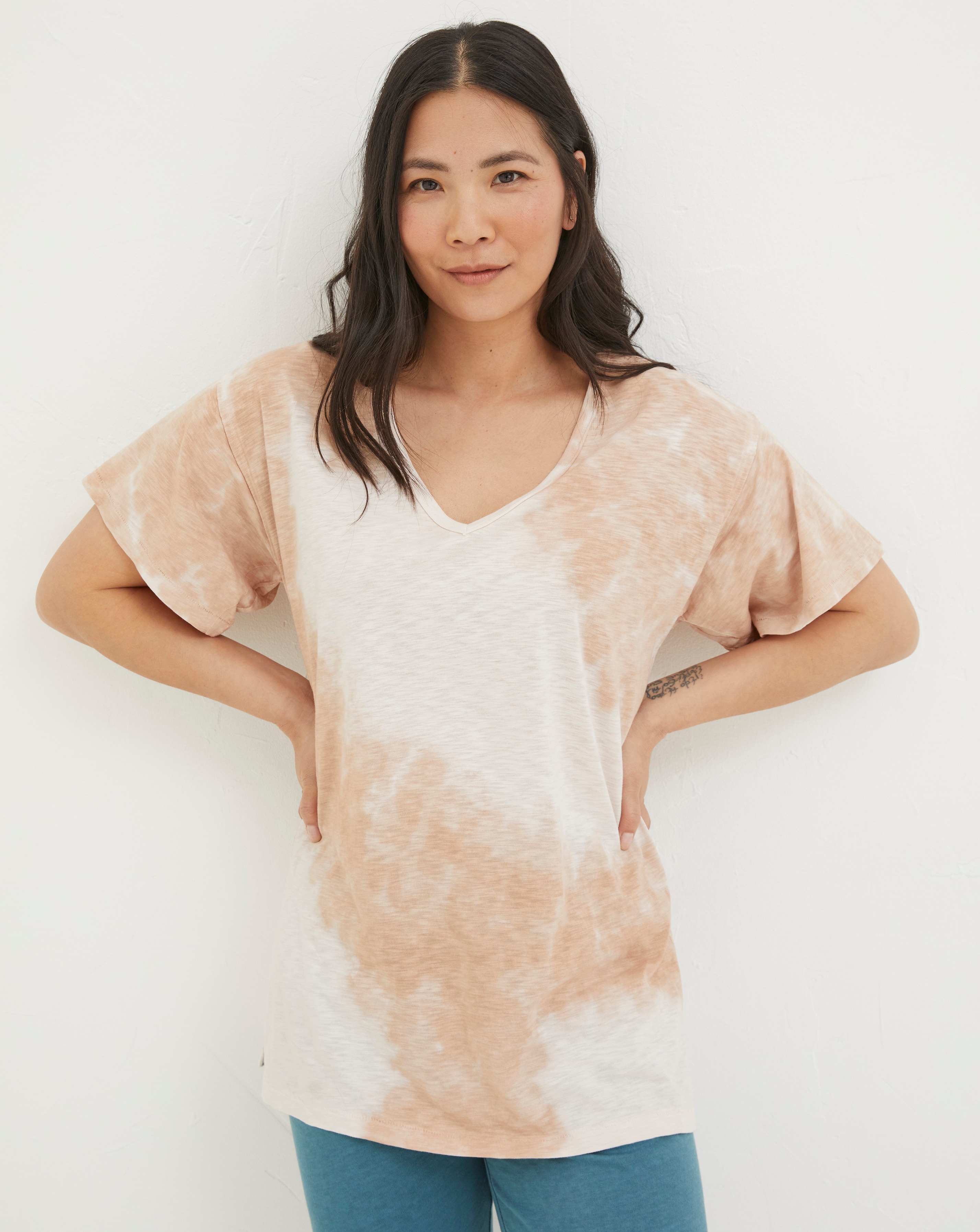 FatFace Cotton Abi Tie Dye Tee