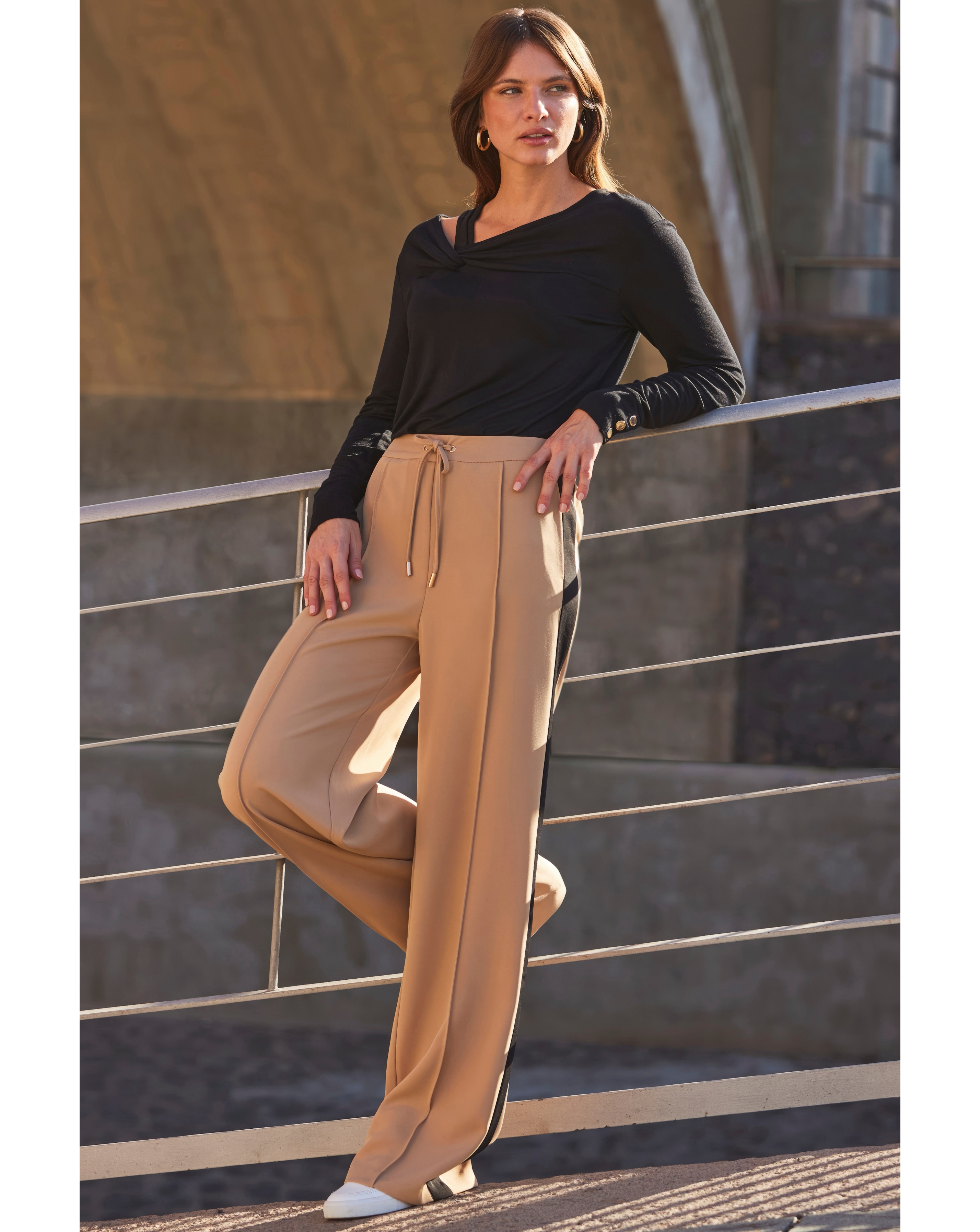 Sosandar Side Stripe Trouser